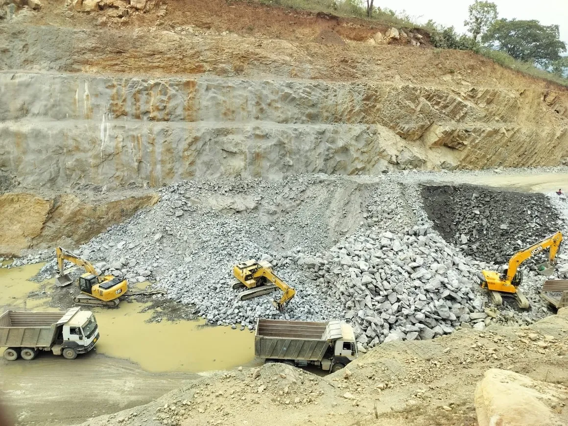 Highway road cutting, Odisha